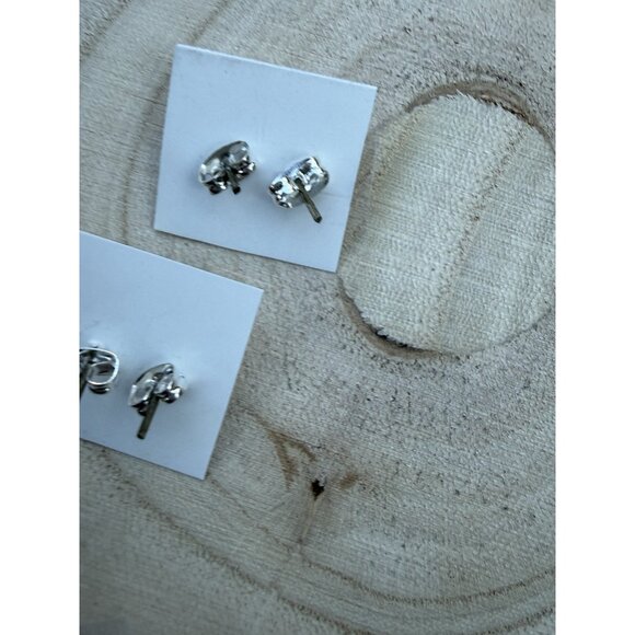 Pair NATIVE AMERICAN NAVAJO SS 925 Kingman Turquoise Earrings  Linda Yazzie Gift - Picture 7 of 7